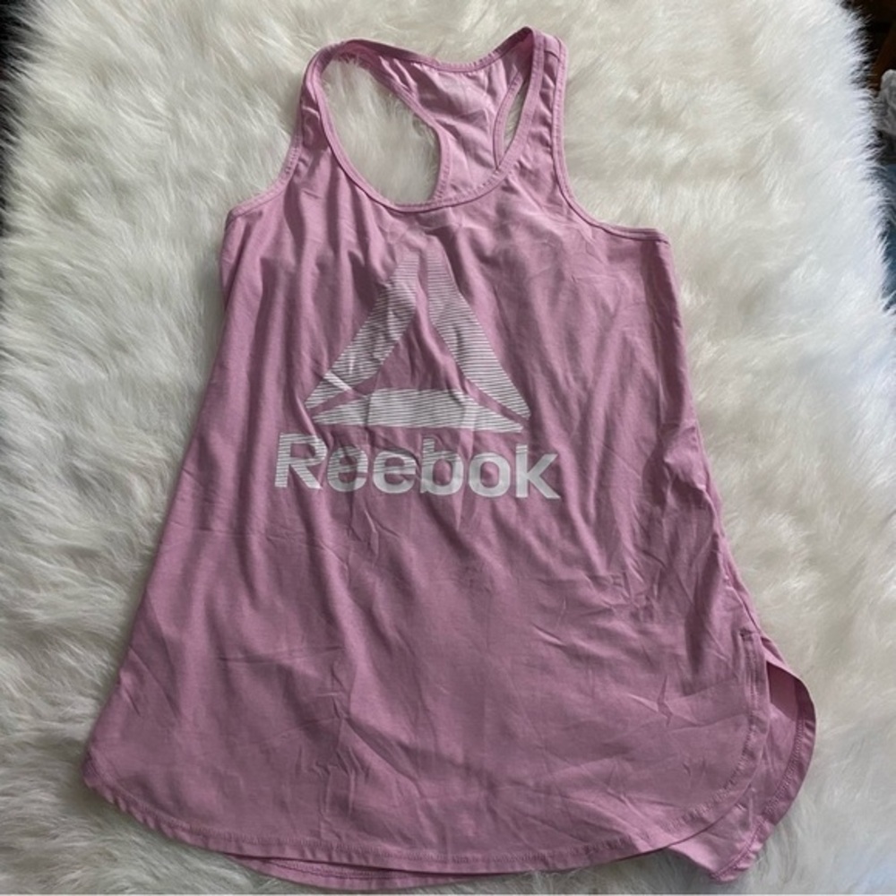 Reebok Shirt Women’s Size Medium Pink Tank Top Polyester Spandex